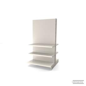 Ihr individuelles Gondelregal | H 180 cm | B 100 cm | T 2x 47 cm | 4 FB T 37 cm | RAL 9001 | Artikelnummer: AFGR-100-180-47-4-37-J