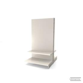 Ihr individuelles Gondelregal | H 180 cm | B 100 cm | T 2x 57 cm | 2 FB T 37 cm | RAL 9001 | Artikelnummer: AFGR-100-180-57-2-37-J