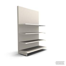 Ihr individuelles Wandregal | H 210 cm | B 125 cm | T 57 cm | 3 FB T 47 cm | RAL 9001 | Artikelnummer: AF-125-210-57-3-47-J