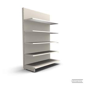 Ihr individuelles Wandregal | H 210 cm | B 125 cm | T 57 cm | 4 FB T 47 cm | RAL 9001 | Artikelnummer: AF-125-210-57-4-47-J