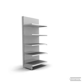 Ihr individuelles Wandregal | H 180 cm | B 66,5 cm | T 47 cm | 4 FB T 47 cm | RAL 7035 | Artikelnummer: AF-665-180-47-4-47-L