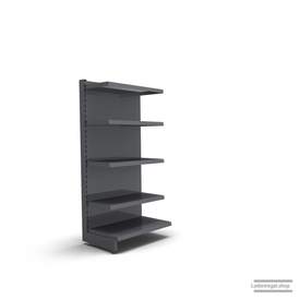 Ihr individuelles Wandregal | H 160 cm | B 66,5 cm | T 47 cm | 4 FB T 37 cm | RAL 7015 | Artikelnummer: AF-665-160-47-4-37-S