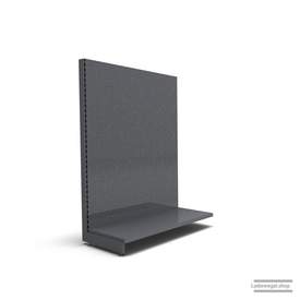 Ihr individuelles Lochrückwandregal | H 180 cm | B 125 cm | T 57 cm | 0 FB | RAL 7015 | Artikelnummer: AF-125-180-57-0-37-LRW-S