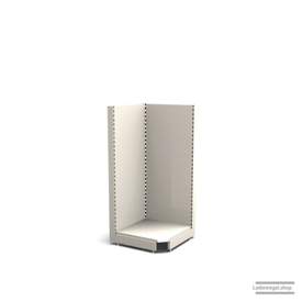 Ihre Verkaufsregal-Innenecke | H 160 cm | B 74 cm | T 57 cm | RAL 9001 | Artikelnummer: SR-74-160-57-0-37-IEK-J