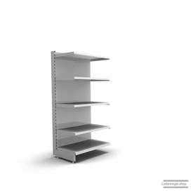 Ihr individuelles Wandregal | H 160 cm | B 66,5 cm | T 47 cm | 4 FB T 47 cm | RAL 7035 | Artikelnummer: AF-665-160-47-4-47-L