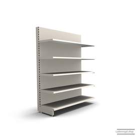 Ihr individuelles Wandregal | H 180 cm | B 125 cm | T 47 cm | 4 FB T 47 cm | RAL 9001 | Artikelnummer: AF-125-180-47-4-47-J