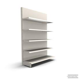 Ihr individuelles Wandregal | H 210 cm | B 125 cm | T 47 cm | 4 FB T 37 cm | RAL 9001 | Artikelnummer: AF-125-210-47-4-37-J