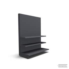 Ihr individuelles Wandregal | H 180 cm | B 125 cm | T 57 cm | 2 FB T 37 cm | RAL 7015 | Artikelnummer: AF-125-180-57-2-37-S