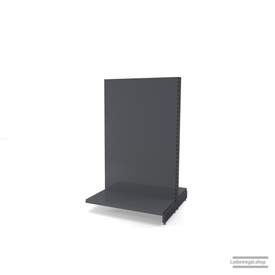 Ihr individuelles Gondelregal | H 160 cm | B 100 cm | T 2x 47 cm | 0 FB | RAL 7015 | Artikelnummer: AFGR-100-160-47-0-37-S
