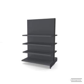 Ihr individuelles Gondelregal | H 180 cm | B 125 cm | T 2x 47 cm | 6 FB T 37 cm | RAL 7015 | Artikelnummer: AFGR-125-180-47-6-37-S