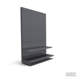 Ihr individuelles Wandregal | H 210 cm | B 125 cm | T 47 cm | 1 FB T 37 cm | RAL 7015 | Artikelnummer: AF-125-210-47-1-37-S