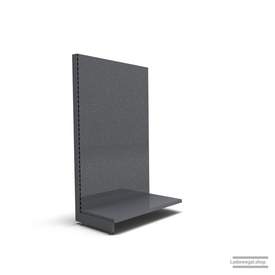 Ihr individuelles Lochrückwandregal | H 180 cm | B 100 cm | T 57 cm | 0 FB | RAL 7015 | Artikelnummer: AF-100-180-57-0-37-LRW-S