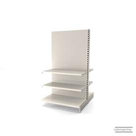 Ihr individuelles Gondelregal | H 180 cm | B 100 cm | T 2x 57 cm | 4 FB T 47 cm | RAL 9001 | Artikelnummer: AFGR-100-180-57-4-47-J