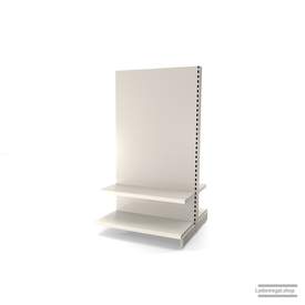 Ihr individuelles Gondelregal | H 180 cm | B 100 cm | T 2x 47 cm | 2 FB T 37 cm | RAL 9001 | Artikelnummer: AFGR-100-180-47-2-37-J