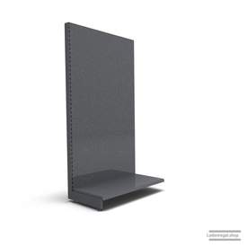 Ihr individuelles Lochrückwandregal | H 210 cm | B 100 cm | T 57 cm | 0 FB | RAL 7015 | Artikelnummer: AF-100-210-57-0-37-LRW-S