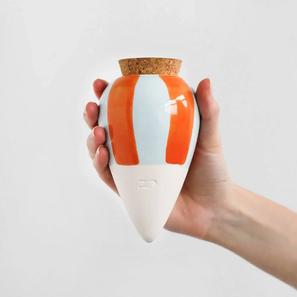 Olla - orange/hellblau |  | Item number: Olla-orange-hellblau