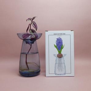 Aqua Culture Vase Größe L | aus blauem Glas | Artikelnummer: Kinto-ACV-Lblau
