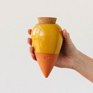 Olla - gelb | Selbstbewässerungssystem | Artikelnummer: Olla-gelb