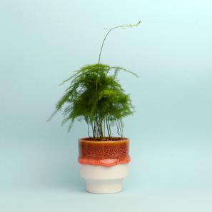Porzellantopf Orange/Rot #2 |  | Item number: LH-rot-2