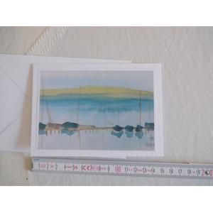 Segelboote am Steg aquarelliert, digitalisiert und als Kunstkarte fertig gestellt |  | Artikelnummer: 35-2007