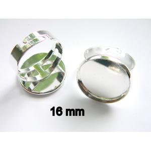 10Stk. Ringrohlinge für 16mm Cabochons. |  | Artikelnummer: R443