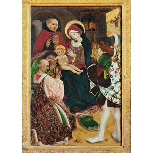 Weihnachtspostkarte Birthälm / Biertan 3 Könige | Weihnachtsbilder aus Kirchen in Siebenbürgen und dem Banat | Artikelnummer: WK-BI3 