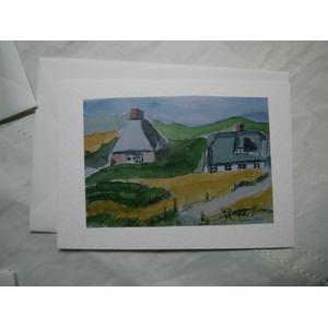 Friesenhaus Sylt Hörnum aquarelliert, digitalisiert und als Kunstkarte fertig gestellt (Kopie) |  | Artikelnummer: 34-2009