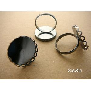 12Stk. Ringrohlinge 20mm Fassung dunkelgrau |  | Artikelnummer: 322