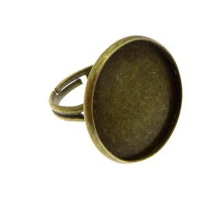 12Stk. Ringrohlinge 20mm Fassung bronzefarbene |  | Artikelnummer: GE106