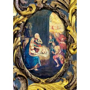 Weihnachtspostkarte Großau / Cristian | Weihnachtsbilder aus Kirchen in Siebenbürgen und dem Banat | Artikelnummer: WK-GAU 