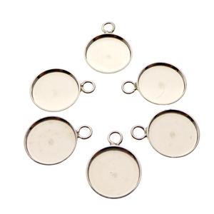 6 Stück 925 Sterling Silber Fassung Rohling 8mm  |  | Artikelnummer: SAN191