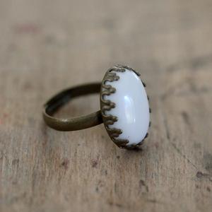 MANDELMILCH Ring  | weiß | Artikelnummer: 0047 