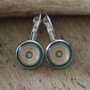 vintage Ohrringe 12 mm /MANDALA/ | bunt | Artikelnummer: 4426-6652-6806