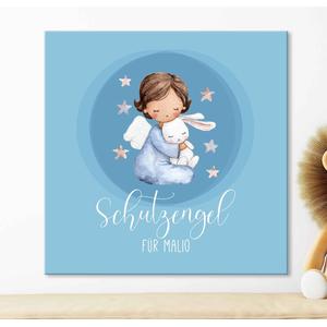 Schutzengel Bild mit Namen personalisierbar | Personalisierter Leinwanddruck | Artikelnummer: 0171-1862-1443 1