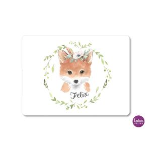 Tischset, Platzset, Platzdeckchen Waldtiere, Woodland | Zauberhaftes Platzset mit Namen personalisiert | Artikelnummer: 5805-6566-7601 -3