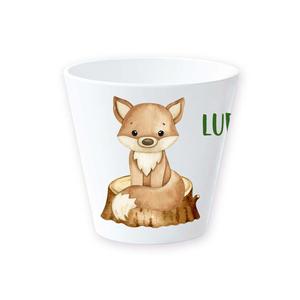 Trinkbecher, Kindertasse Waldtiere | Kindergeschirr aus Melamin BPA frei | Artikelnummer: 1110-4020-4723 -4