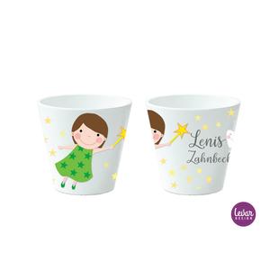 Zahnputzbecher | Zahnfee  | Kinderbecher aus Melamin BPA frei | Artikelnummer: 5154-3534-5610 -2