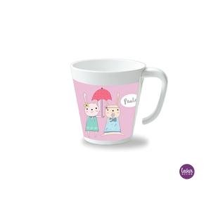 Kinderbecher mit Henkel, Hase  | Henkelbecher groß, 325 ml,  Ø 9,7 cm, Höhe 10 cm | Artikelnummer: henkbechhase -1