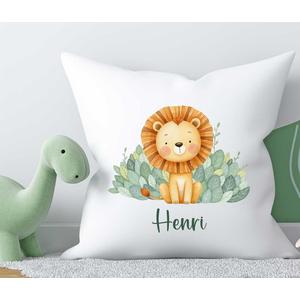 Personalisiertes Babykissen mit Name | Dschungel  | Zauberhaftes Babykissen mit Füllung  | Artikelnummer: 560124