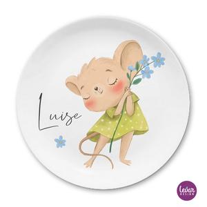 Maus Kinderteller | Hochwertiges Kindergeschirr aus Melamin, BPA frei | Artikelnummer: 0850-4802-4722