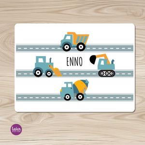 Autos - Tischunterlage, Platzdeckchen | Abwischbares Tischset mit Namen personalisiert | Artikelnummer: 64151783 -1