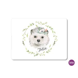 Tischset, Platzset, Platzdeckchen Waldtiere, Woodland | Zauberhaftes Platzset mit Namen personalisiert | Artikelnummer: 5805-6566-7601 -6