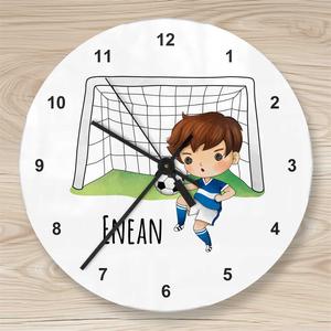 Kinderzimmer Uhr Fußballer | Leise Wanduhr für Kinder Namen personalisiert | Artikelnummer: 8127-6118-1657 8