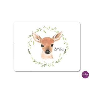Tischset, Platzset, Platzdeckchen Waldtiere, Woodland | Zauberhaftes Platzset mit Namen personalisiert | Artikelnummer: 5805-6566-7601 -4