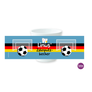 Zahnputzbecher Fußball  | Melaminbecher für Kinder BPA frei | Artikelnummer: 126892443 -4