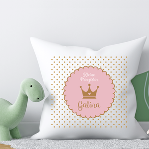 Baby Kissen Prinzessin mit Füllung  | Zauberhaftes Namenskissen zur Geburt und Taufe mit Geburtsdaten | Artikelnummer: 0334-5841-4468 -3
