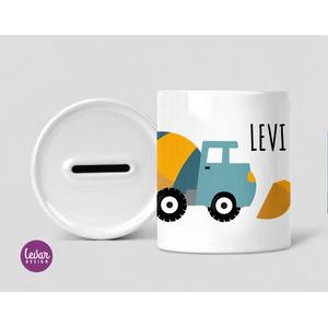 Personalisierte Spardose | Autos | Tolle Spardose mit Wunschnamen | Artikelnummer: 225583