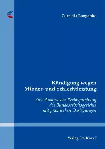 Cornelia Langanke: Kündigung wegen Minder- und Schlechtleistung