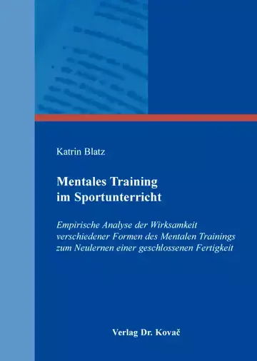 Katrin Blatz: Mentales Training im Sportunterricht