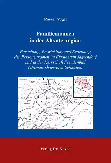 Rainer Vogel: Familiennamen in der Altvaterregion